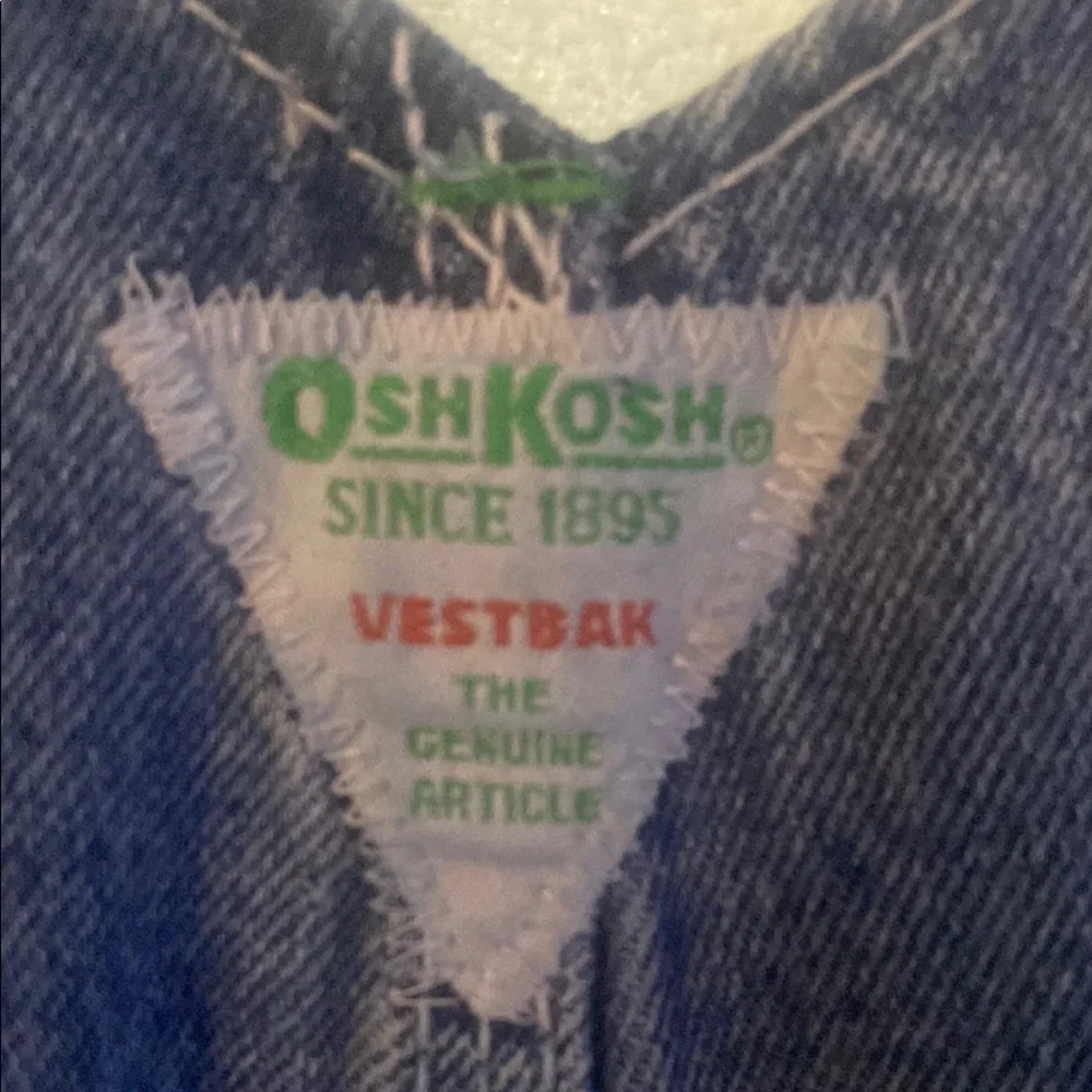 Vintage OshKosh Men's Blue Denim bib Overalls - Picture 9 of 10
